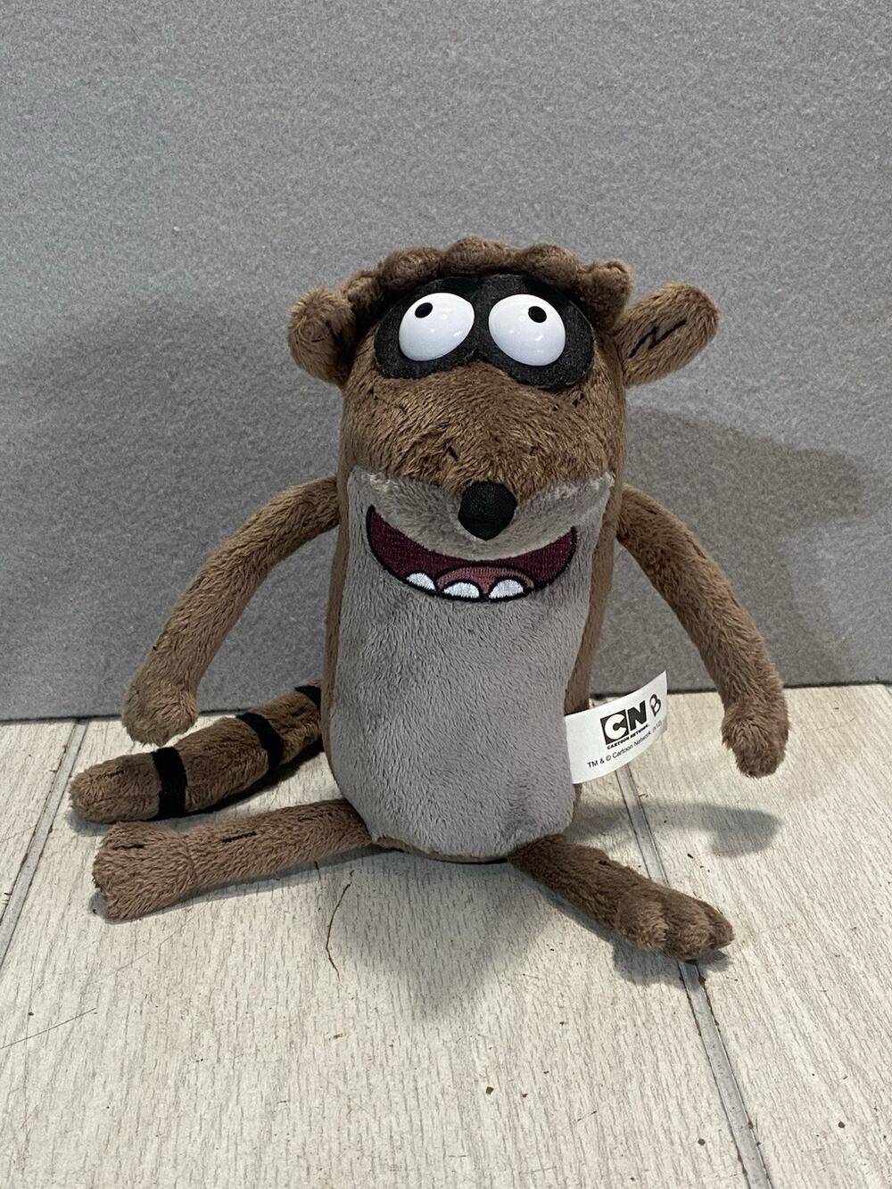 Rare! 2012 Cartoon Network Regular Show Jazwares Rigby 8” Talking Plush No Sound